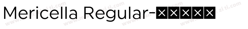 Mericella Regular字体转换
